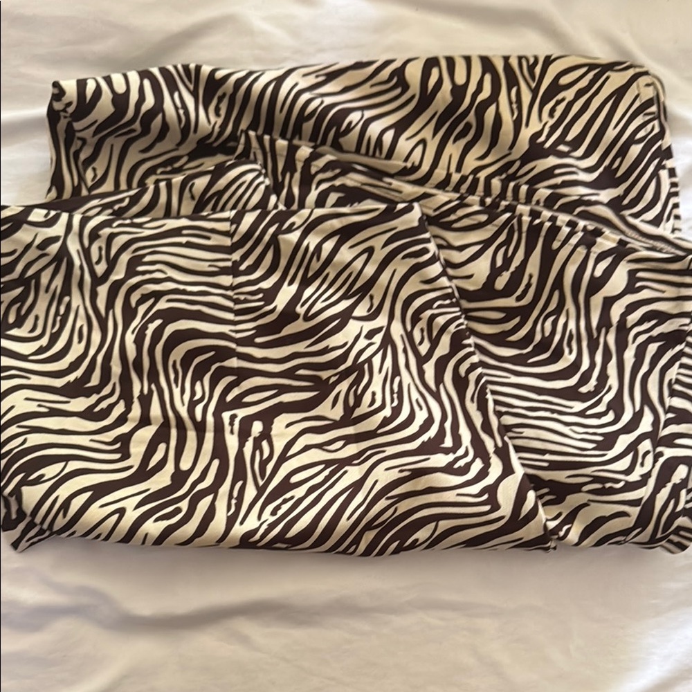 Vici Brown and Cream Zebra Print Fabric